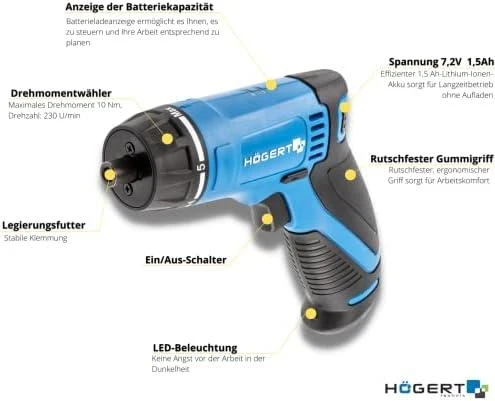 Hogert HT2E212 techninių savybių schema