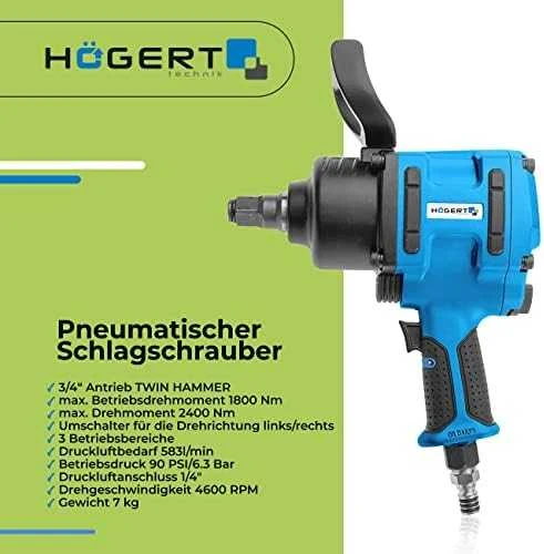 Pneumatinis smūginis veržliasukis Hogert HT4R625