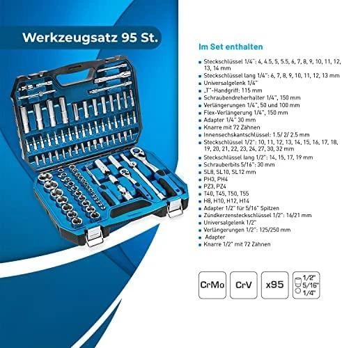 Amazon Basics Rinkinys įrankiai Högert Technik 95 (HT1R426)