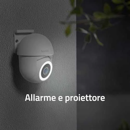 Hombli – išmanioji panoraminio vaizdo kamera su pakreipimo ir fiksavimo funkcija, 4K, balta