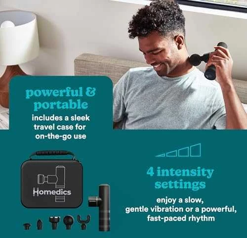 Homedics HHP-65GM MYTI antracito mini masažo pistoletas