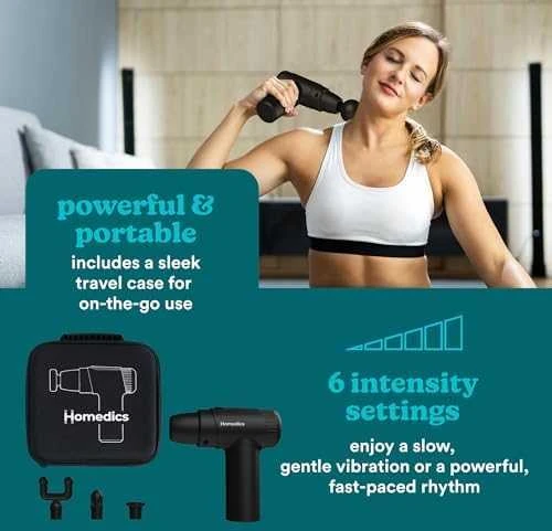 Mini masažo pistoletas Homedics PGM-45BK NOVO
