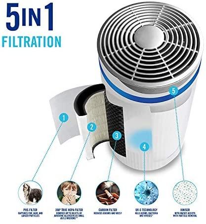 ORO VALYTUVAS-JONIZATORIUS HOMEDICS TOTALCLEAN 5IN1 AP-T40