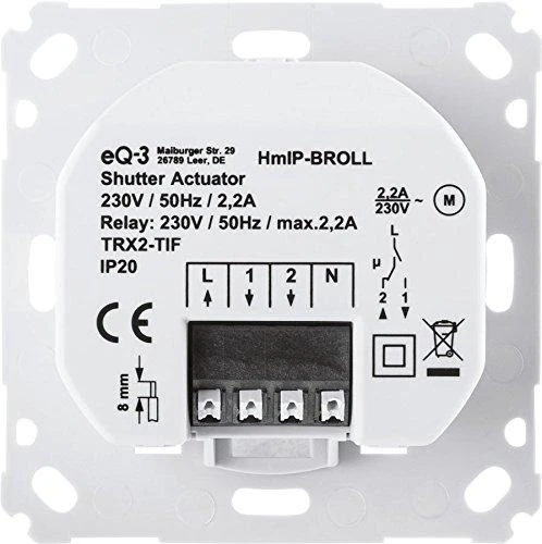 HomeMatic IP Homatical IP volo užrakto vykdiklis prekės ženklo jungikliams
