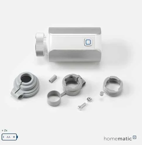 HomeMatic IP Homematic IP radiatoriaus termostatas Evo (HmIP-eTRV-ES), šildymo termostatas (sidabrinis)