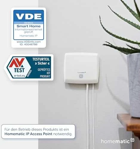 HomeMatic IP Homematic IP radiatoriaus termostatas Evo (HmIP-eTRV-ES), šildymo termostatas (sidabrinis)