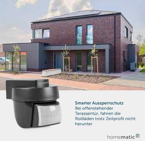 HomeMatic IP Homematic IP Bewegungsmelder + Dämmerungs. - außen, antrazitas
