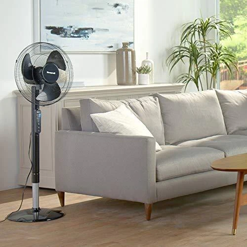 Kondicionierius Honeywell grindų ventiliatorius su osciliacija, 5 greičiai, nuotolinis valdymas, HSF600B