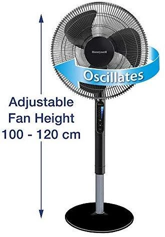 Kondicionierius Honeywell grindų ventiliatorius su osciliacija, 5 greičiai, nuotolinis valdymas, HSF600B