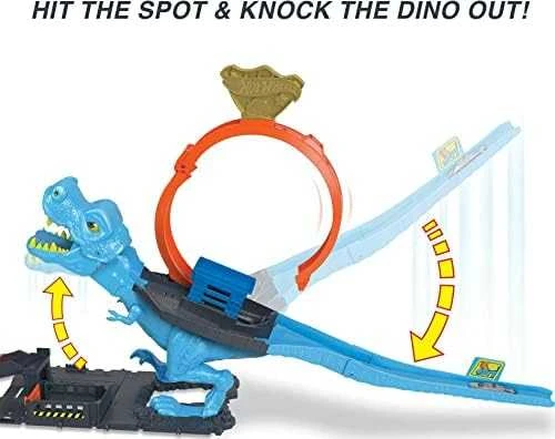 Mattel Hot Wheels rinkinys „Dinozauras su kilpa“