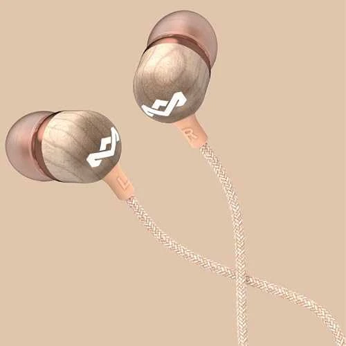 Ausinės Marley Earbuds Smile Jamaica, su mikrofonu, vario spalvos