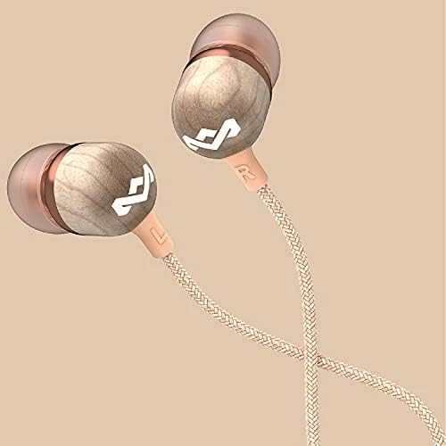 Ausinės Marley Earbuds Smile Jamaica, su mikrofonu, vario spalvos