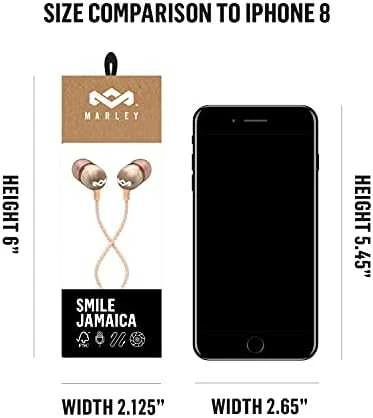 Ausinės Marley Earbuds Smile Jamaica, su mikrofonu, vario spalvos
