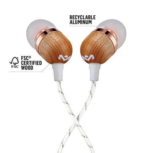 Ausinės Marley Earbuds Smile Jamaica, su mikrofonu, vario spalvos