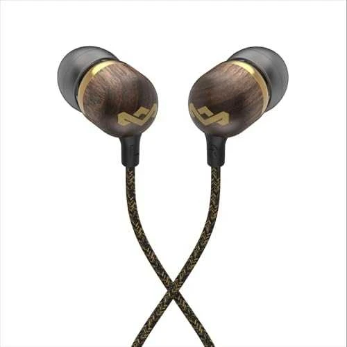 Ausinės Marley | Earbuds | Smile Jamaica | su laidu | į ausis įkišamos | Mikrofonas | Brass