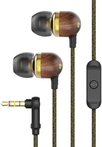 Ausinės Marley | Earbuds | Smile Jamaica | su laidu | į ausis įkišamos | Mikrofonas | Brass