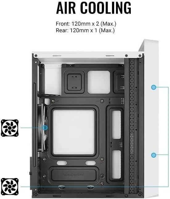 Kompiuterio korpusas  AEROCOOL PGS CS-109-G-WT-v1 FRGB