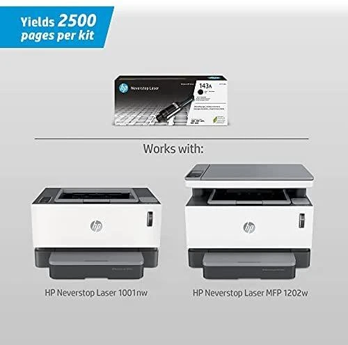 Hewlett Packard (HP) HP 143A (W1143A) Lazerinė kasetė, Juoda