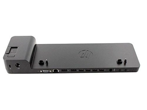 Hewlett Packard (HP) „HP UltraSlim“ prijungimo stotis 65 W – 4 x USB 3.0, 2 x DisplayPort 1.2, 1 x VGA, 1 x RJ-45, 1 x Linijinis įvestis, 1 x Linijinis išvestis