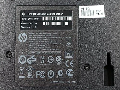 Hewlett Packard (HP) „HP UltraSlim“ prijungimo stotis 65 W – 4 x USB 3.0, 2 x DisplayPort 1.2, 1 x VGA, 1 x RJ-45, 1 x Linijinis įvestis, 1 x Linijinis išvestis