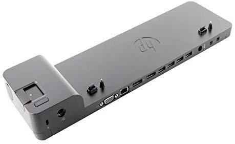 Hewlett Packard (HP) „HP UltraSlim“ prijungimo stotis 65 W – 4 x USB 3.0, 2 x DisplayPort 1.2, 1 x VGA, 1 x RJ-45, 1 x Linijinis įvestis, 1 x Linijinis išvestis
