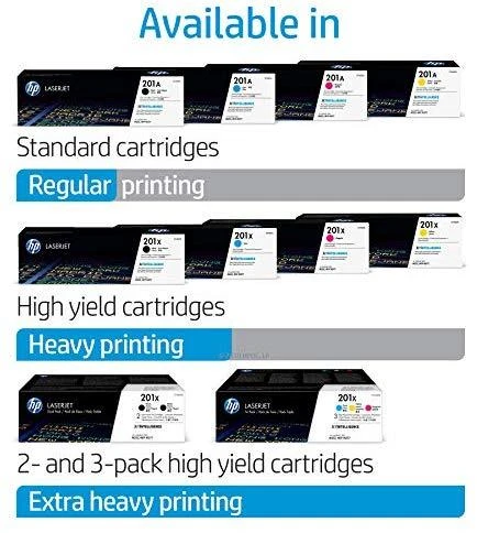 Hewlett Packard (HP) HP 201A Geltona lazerinis Toneris Cartridge, 1330 pages, for HP Color LaserJet 277, Pro M252