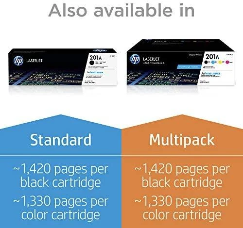 „Hewlett Packard“ (HP) HP 201X didelio našumo žalsvai mėlyna originali „LaserJet“ dažų kasetė, 2 300 puslapių