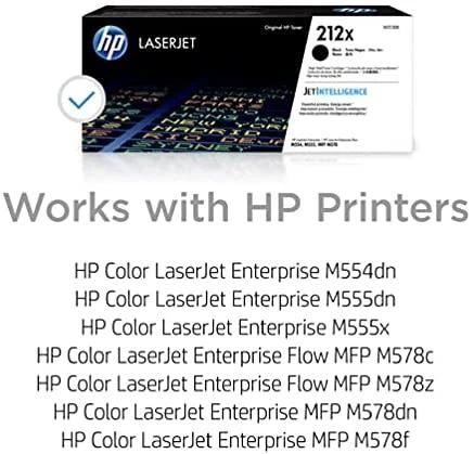 Hewlett Packard (HP) HP 212X (W2120X) Lazerinė kasetė, Juoda