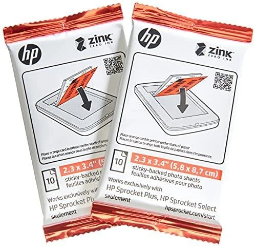 HP Sprocket 2,3x3,4'' - papier do drukarki HP SPROCKET SELECT/PLUS - 20 vnt.