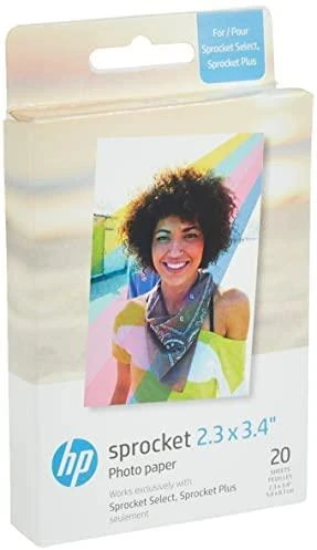 HP Sprocket 2,3x3,4'' - papier do drukarki HP SPROCKET SELECT/PLUS - 20 vnt.