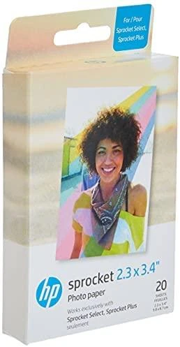 HP Sprocket 2,3x3,4'' - papier do drukarki HP SPROCKET SELECT/PLUS - 20 vnt.