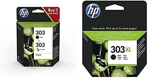 Hewlett Packard (HP) HP No.303 Kasėčių rinkinys (3YM92AE), juoda ir trispalvė kasetė