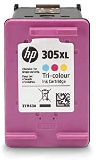 Hewlett Packard (HP) HP 305XL didelio našumo trijų spalvų rašalo kasetė, 200 puslapių, skirta HP DeskJet 2300, 2710, 2720, Plus 4100