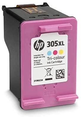 Hewlett Packard (HP) HP 305XL didelio našumo trijų spalvų rašalo kasetė, 200 puslapių, skirta HP DeskJet 2300, 2710, 2720, Plus 4100