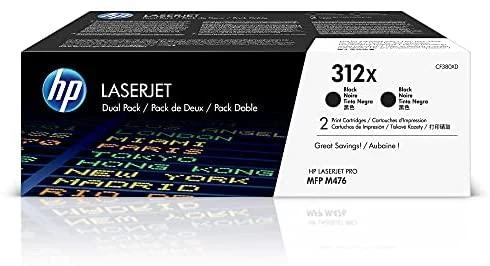 Hewlett Packard (HP) Toneris HP juoda sp. HP 312X, HP312XCF380XD, 4400 psl.