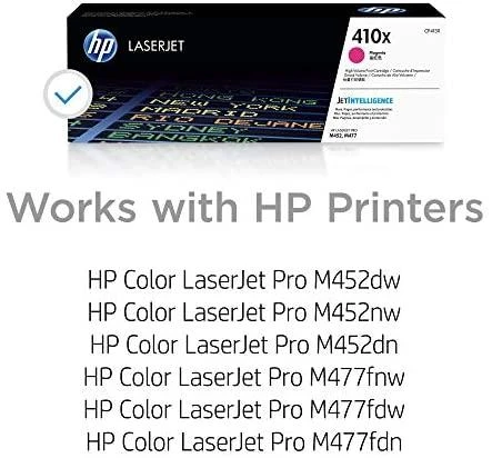 Hewlett Packard (HP) HP 410X didelės našumo purpurinė originali LaserJet dažų kasetė (5 000 puslapių)