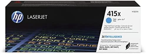 Hewlett Packard (HP) HP (W2031X, 415X), žydra kasetė