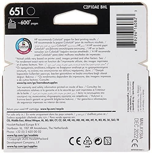 Hewlett Packard (HP) HP 651 Juodas originali rašalo kasetė (600 puslapių)