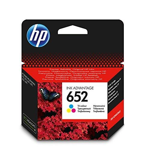 „Hewlett Packard“ (HP) HP 652 trijų spalvų originali rašalo kasetė „Advantage“