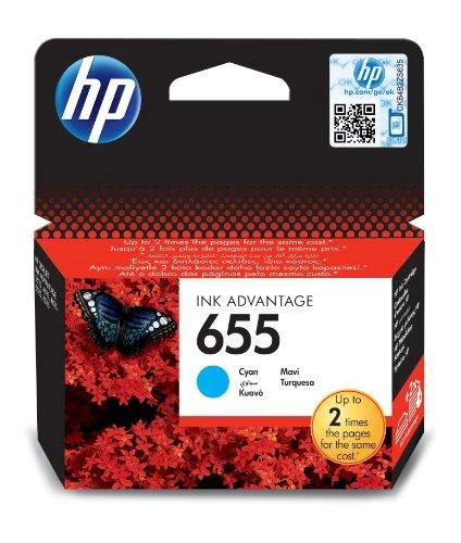 Hewlett Packard (HP) HP No.655 (CZ110AE), žydra kasetė