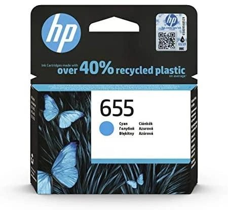 Hewlett Packard (HP) HP No.655 (CZ110AE), žydra kasetė