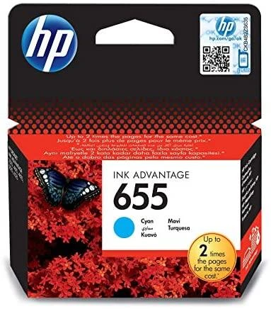 Hewlett Packard (HP) HP No.655 (CZ110AE), žydra kasetė