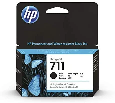 Hewlett Packard (HP) HP 711 Juodas rašalo kasetė, 38 ml, skirta HP DesignJet T120, T520
