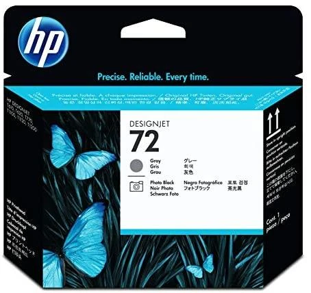 Hewlett Packard (HP) HP 72 Pilkas/Juodas Printhead, for HP Designjet T1100, T770