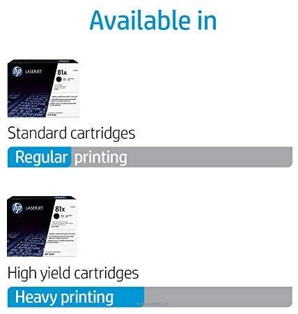 Hewlett Packard (HP) HP 81X High Yield Juodas Originali LaserJet M605/M606 dažų kasetė (~25 000 puslapių)