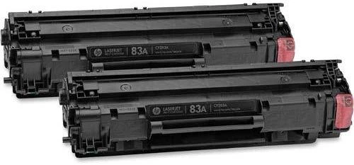Hewlett Packard (HP) HP 83A 2-pack juodas dažų kasetė, skirta LaserJet M201, M125, M127, M225 (1 500 puslapių)