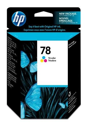 Hewlett Packard (HP) HP Nr. 78 rašalo kasetė. 3 spalvų (19 ml, 450 puslapių), pakeičia C6578DE