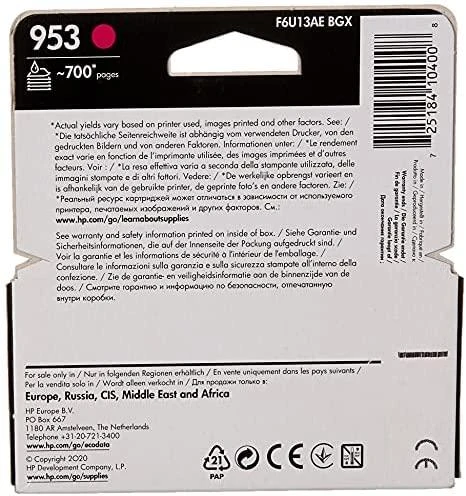 Hewlett Packard (HP) Rašalo kasetė HP 953 Magenta 700 puslapių