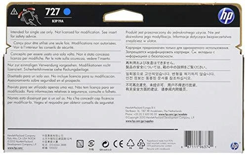 Hewlett Packard (HP) HP no.727 Cyan Ink Cartridge 130 ml, skirta T920,T1500,T2500 serijai