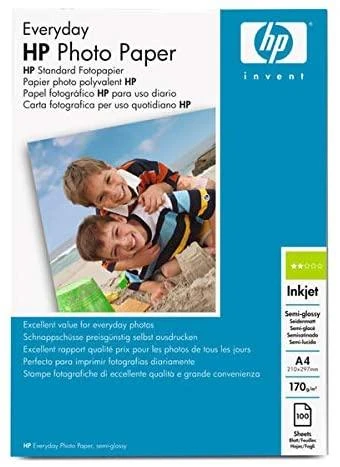 Hewlett Packard (HP) HP kasdienis fotopopierius A4 blizgus 100 lapų (200 g/m2)